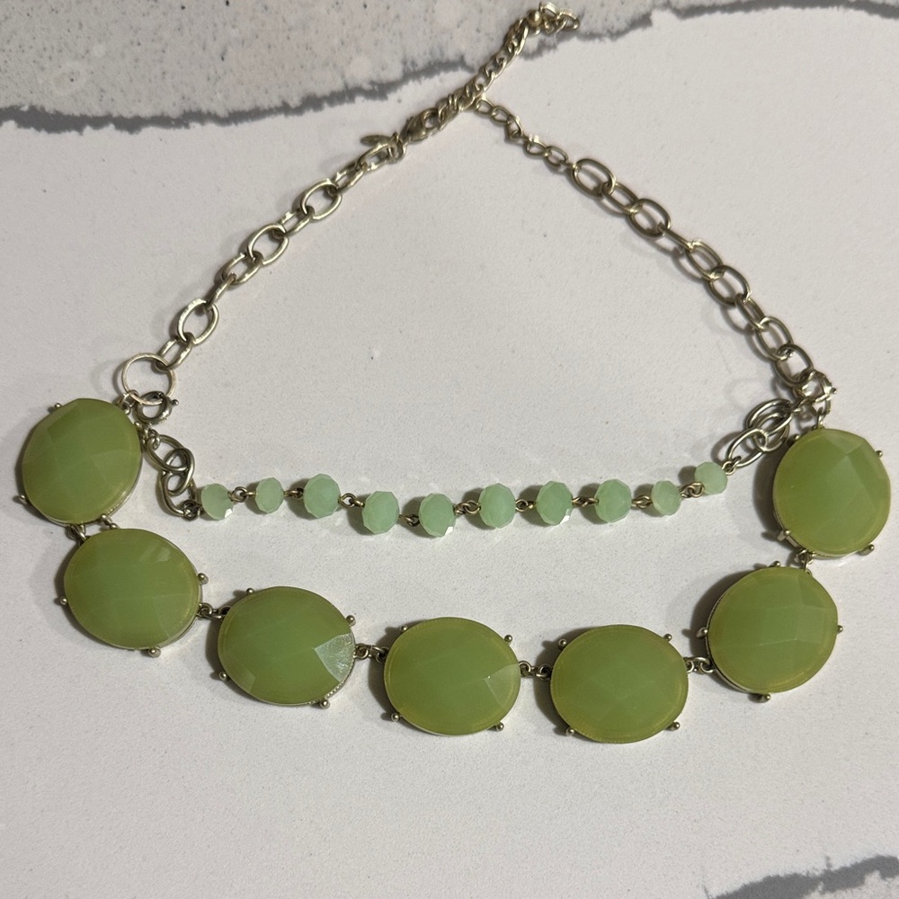 Premier Designs Chic Lime Green Necklace